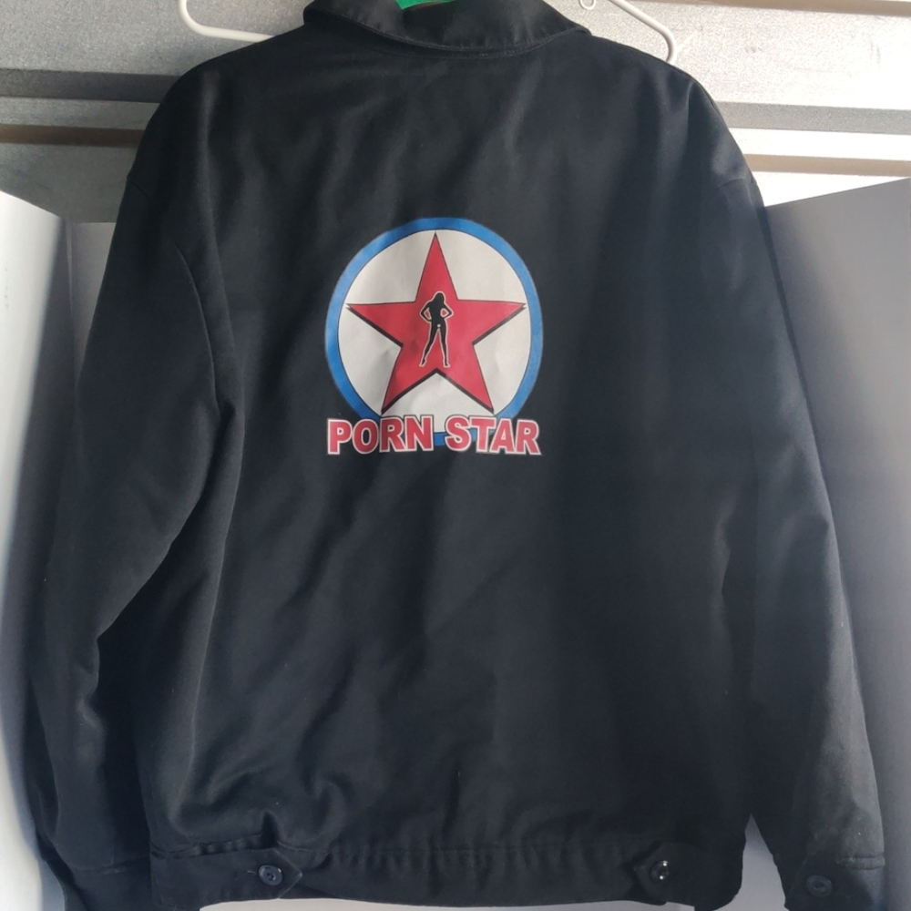 Vtg Dickie's xl-rg pornstar jacket black